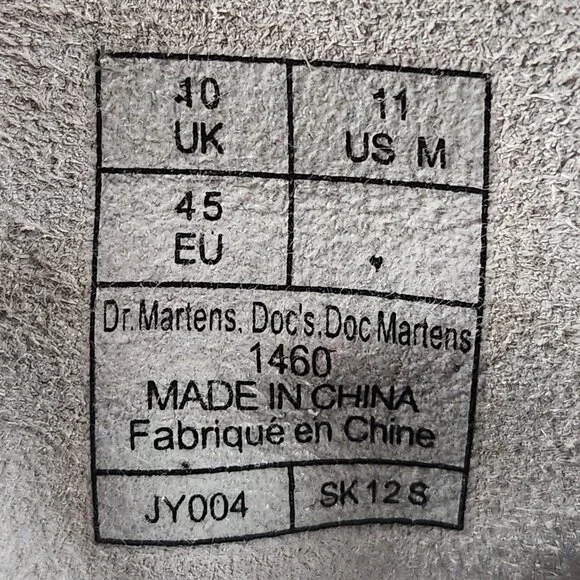 Dr Martens 1460 Egret Playing Card Men's Sz 11 Black White King of Hearts Boots - Picture 10 of 10